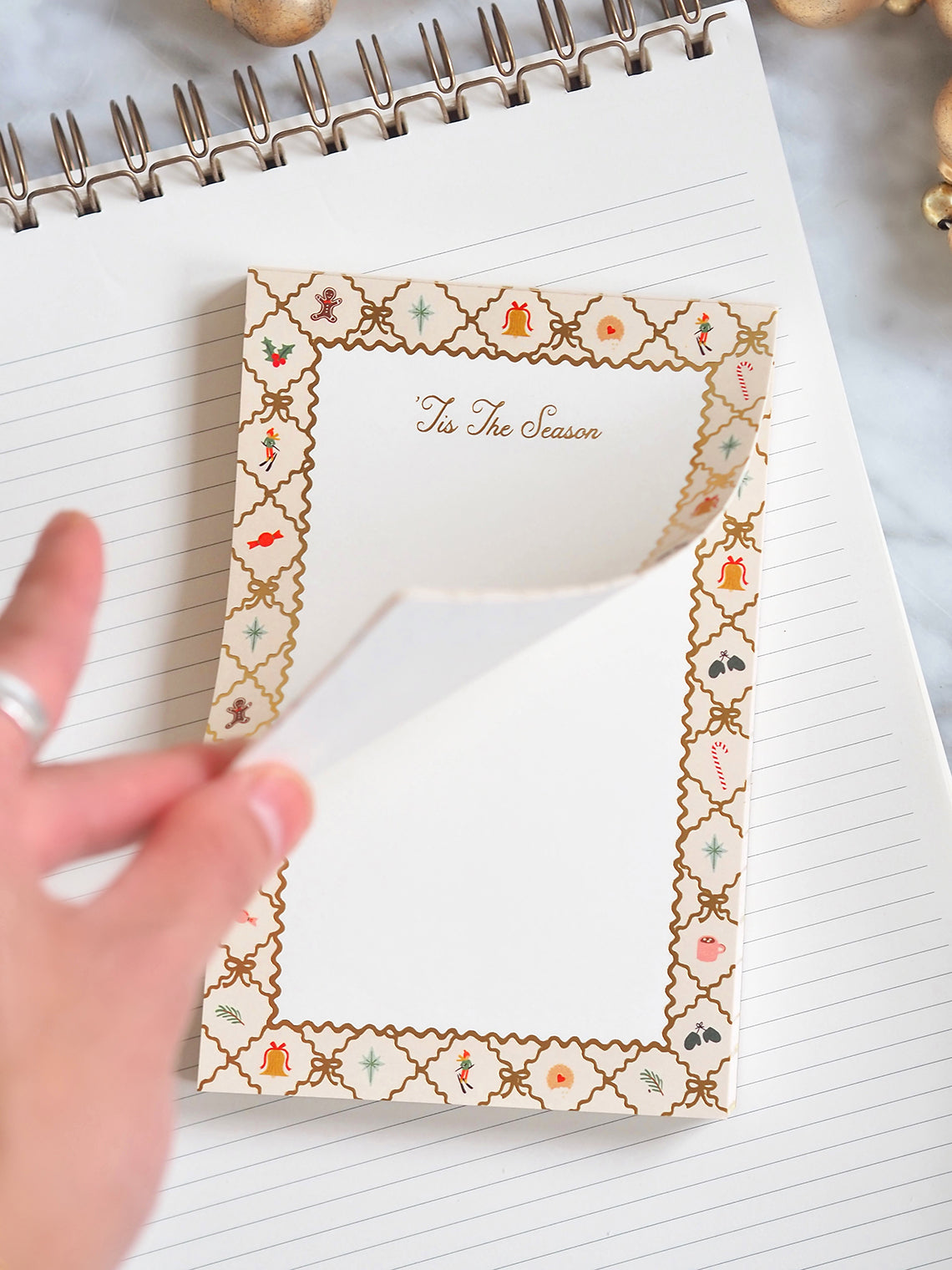 Holiday Argyle Notepad