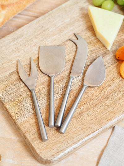 Tides Silver Cheese Knives - The Cross Decor & Design