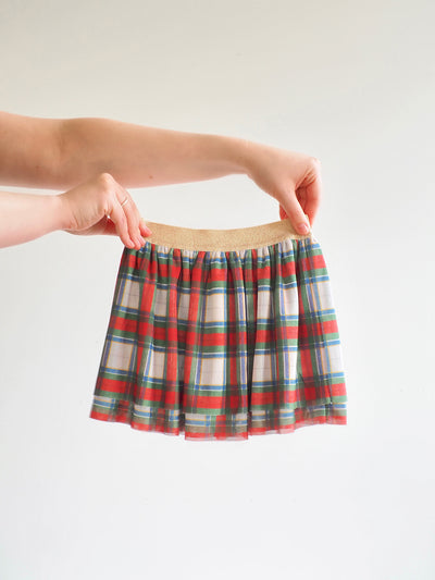 Holiday Plaid Tutu Skirt
