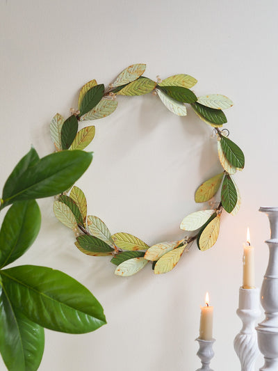 Metal Vintage Toleware Wreath