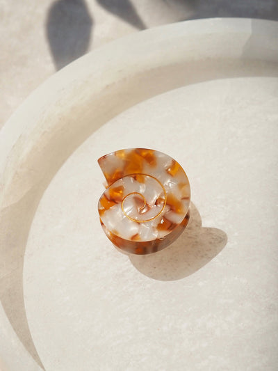 Cora Swirly Seashell Claw Clips