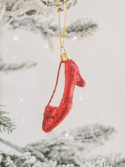 Ruby Red Slipper Ornament - The Cross Decor & Design