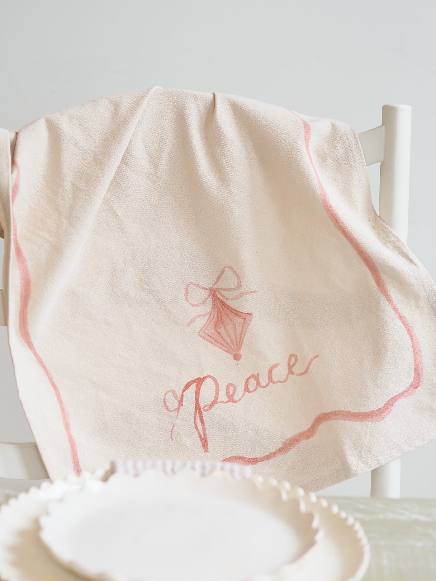 Peace Ornament Tea Towel