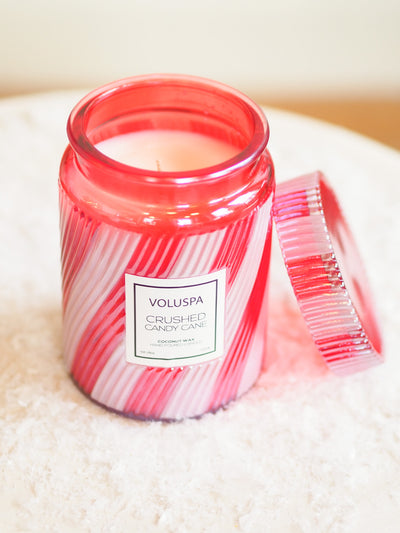 Crushed Candy Cane Jar Candle | Large