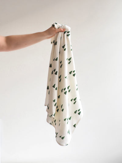 Tiny Forest Swaddle Blanket