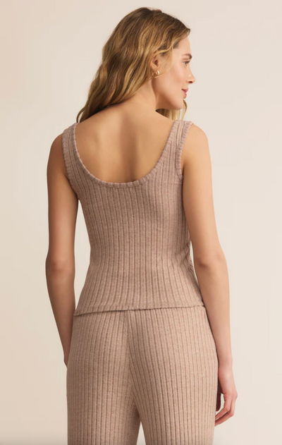 Dusty Rose Ribbed Tank