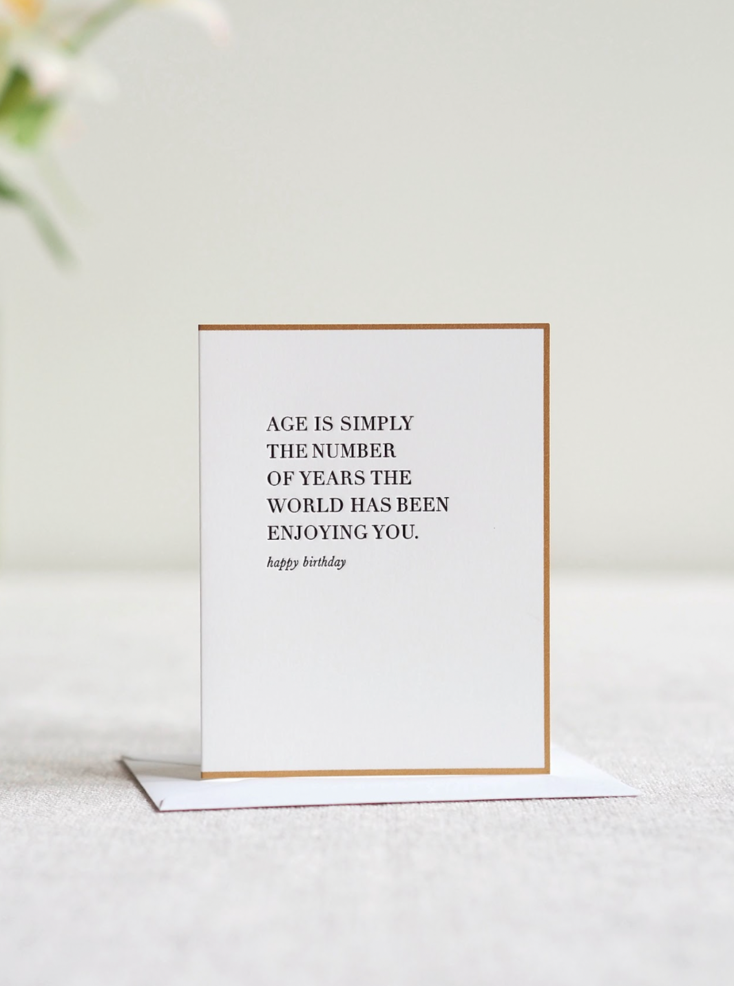 Number of Years Birthday Card - The Cross Decor & Design