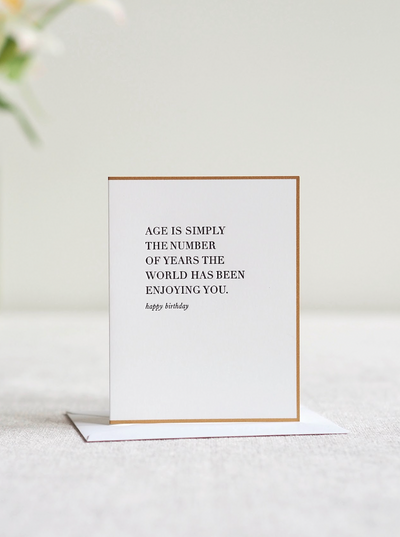 Number of Years Birthday Card - The Cross Decor & Design