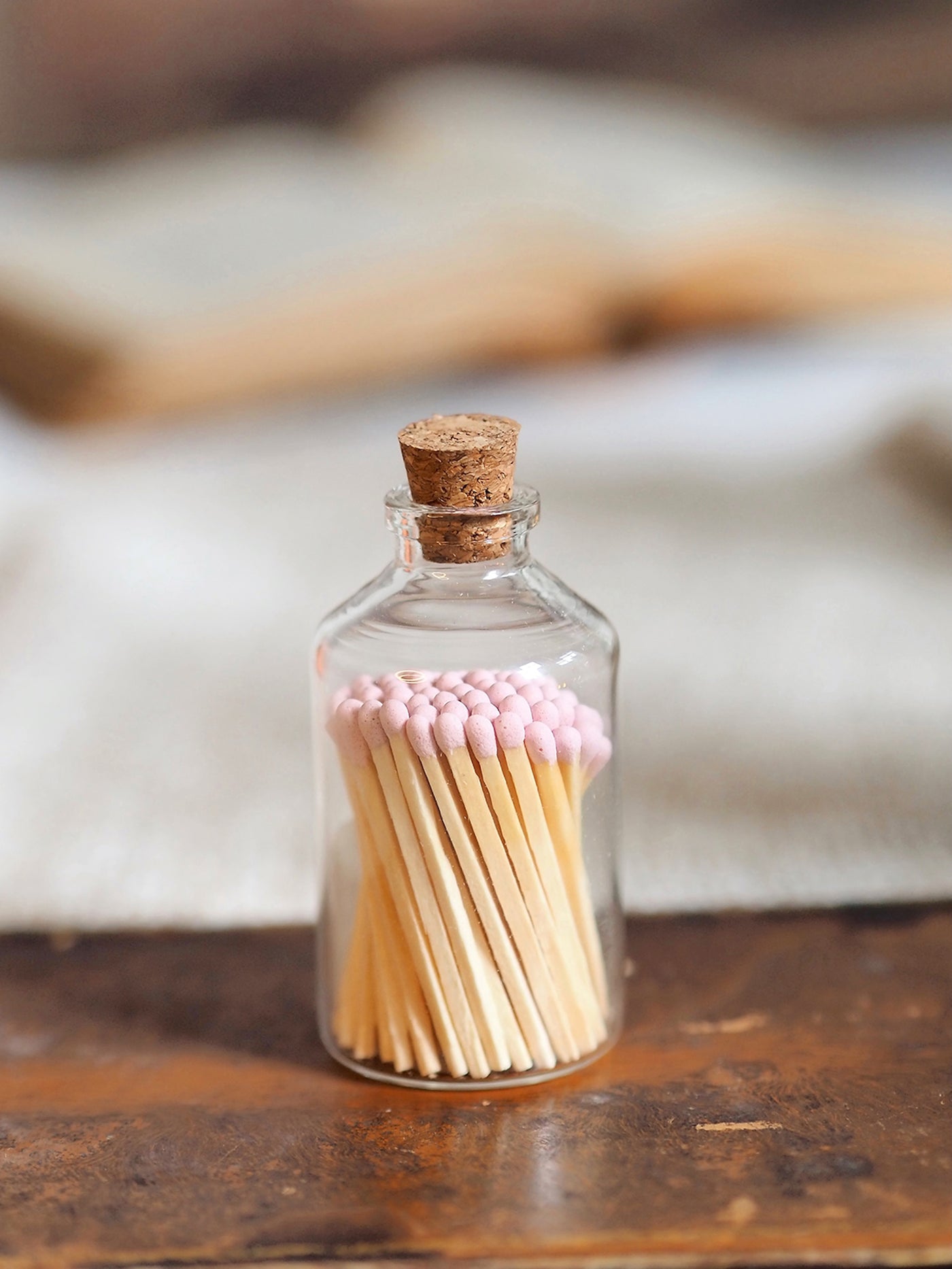 Apothecary Pink Match Bottle - The Cross Decor & Design