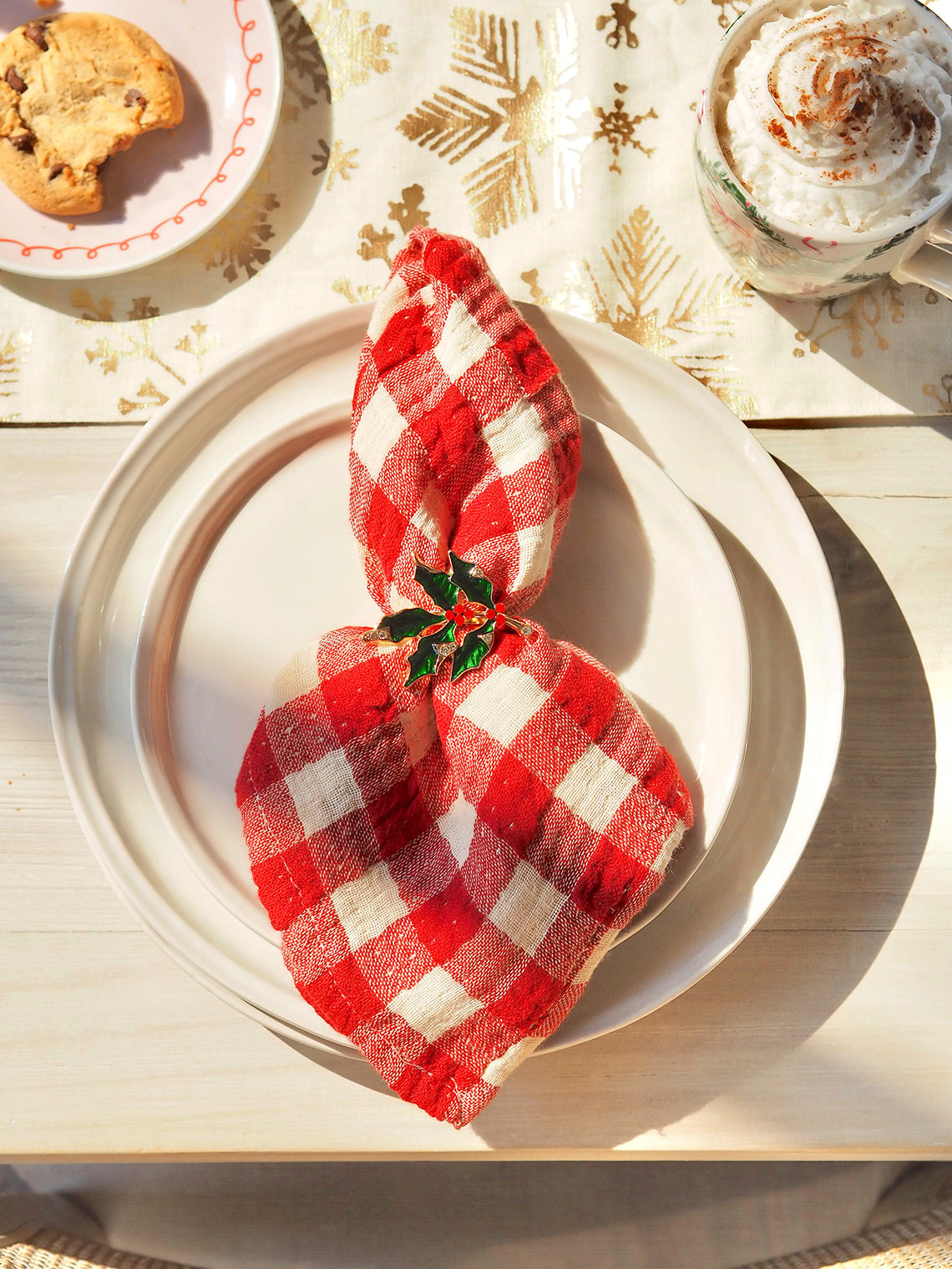 Ruby Red Gingham Napkin