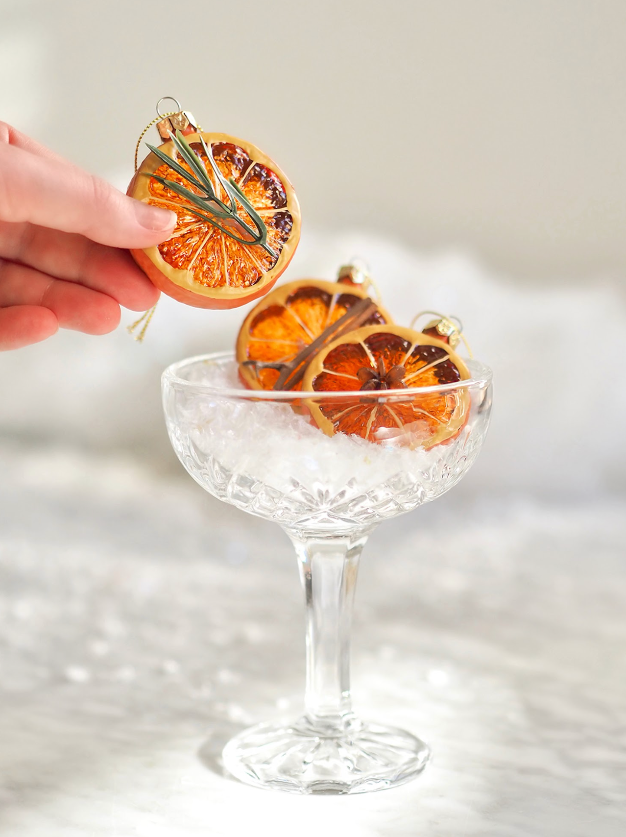 Citrus Spice Ornament | Rosemary Sprig - The Cross Decor & Design