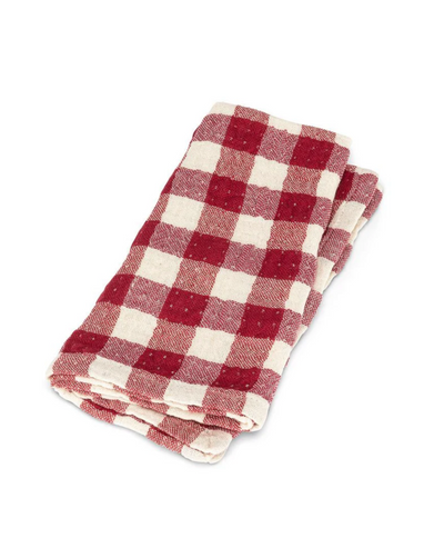 Ruby Red Gingham Napkin