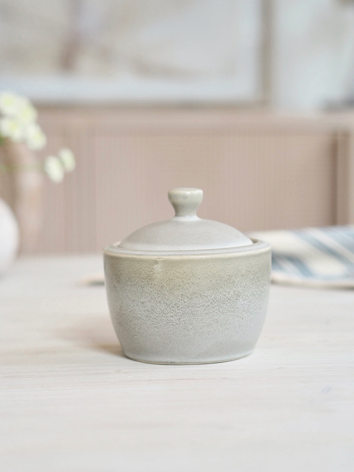 Kiran Sage Sugar Pot - The Cross Decor & Design