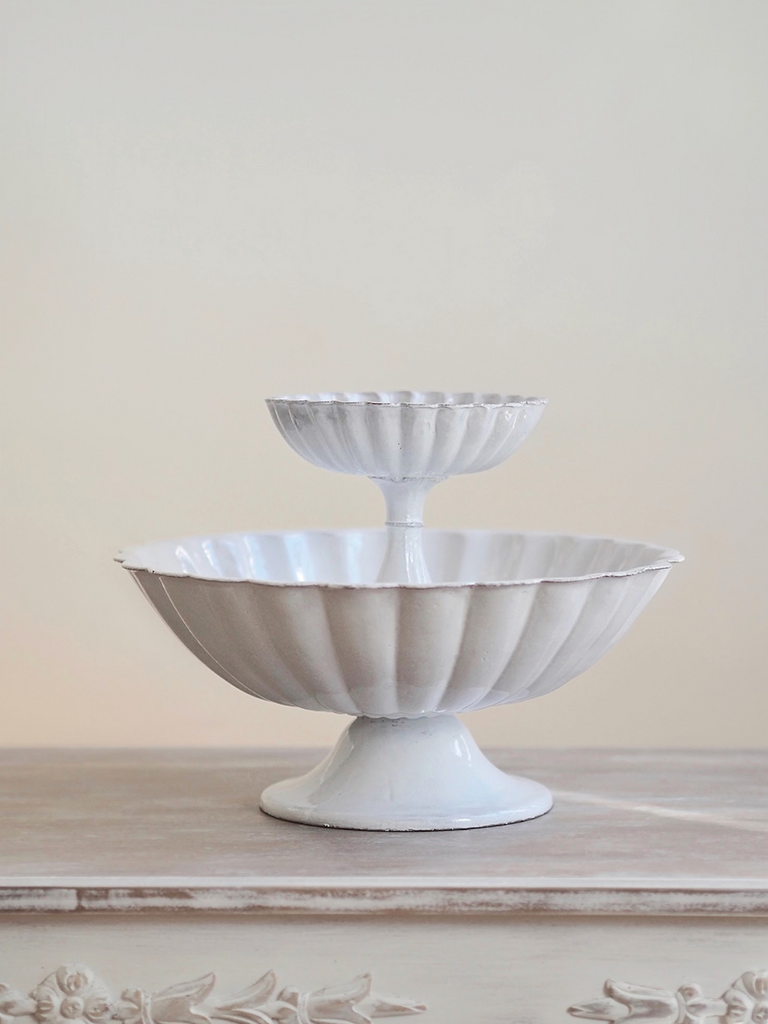 peggy　ボウル・コンポート【ASTIER de VILATTE アスティエ】 Astier de Villatte | Peggy Two Level Bowl | The Cross Decor & Design
