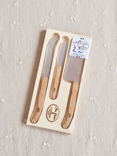 Laguiole Oak Cheese Set - The Cross Decor & Design