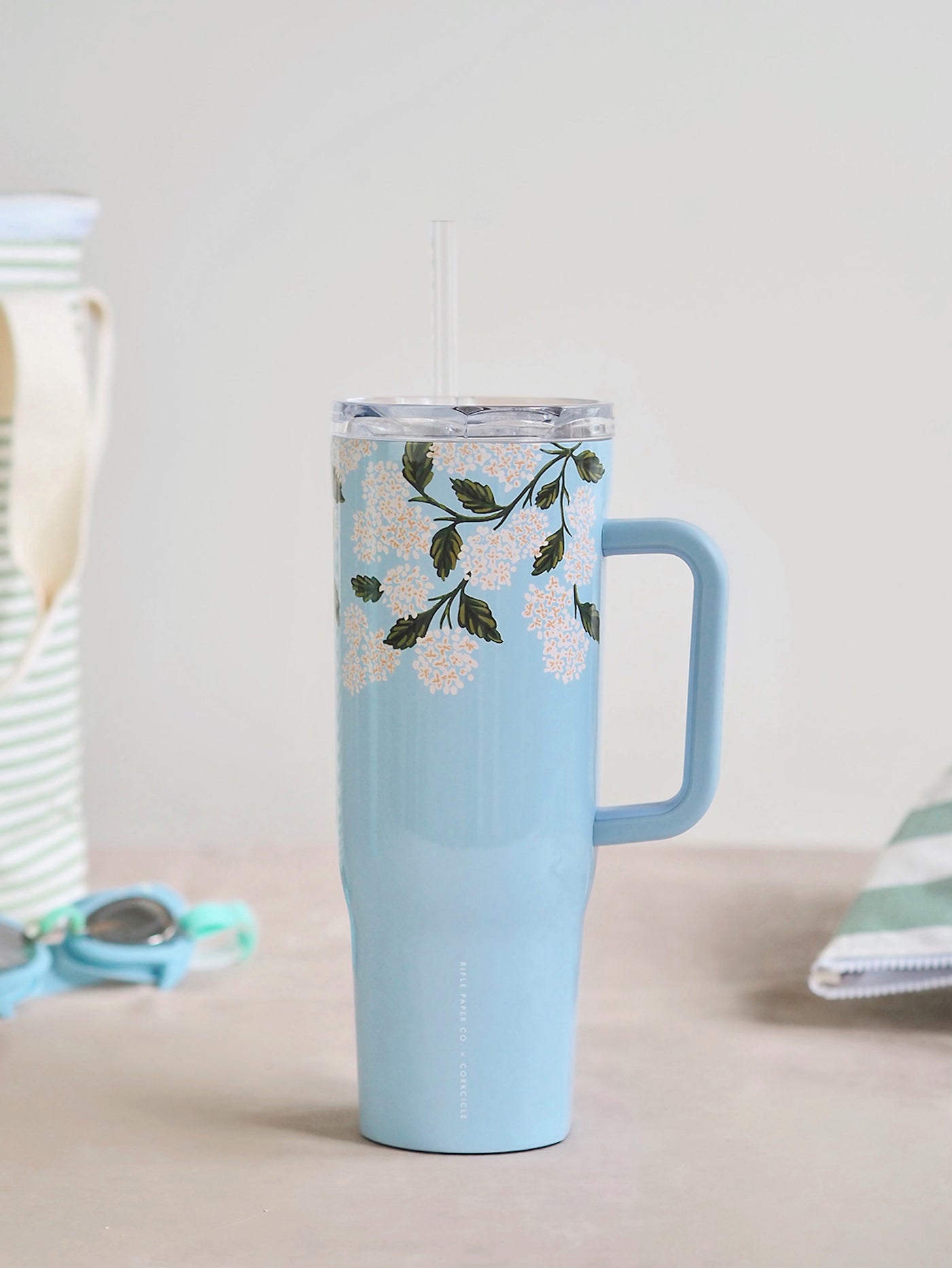 Blue Hydrangea Cruiser 40oz - The Cross Decor & Design