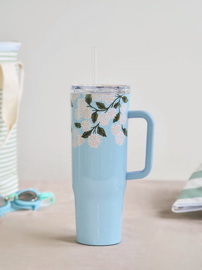 Blue Hydrangea Cruiser 40oz - The Cross Decor & Design