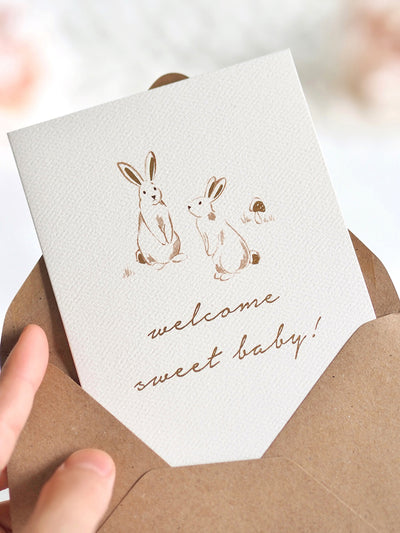 Bunnies Baby Greeting Card - The Cross Decor & Design