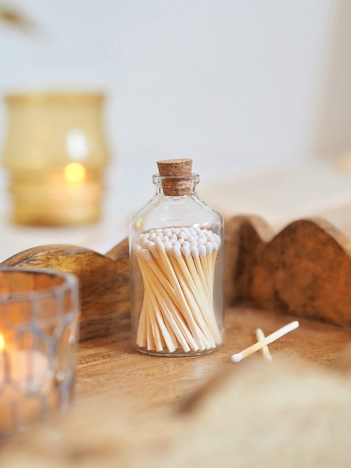 Apothecary White Match Bottle - The Cross Decor & Design