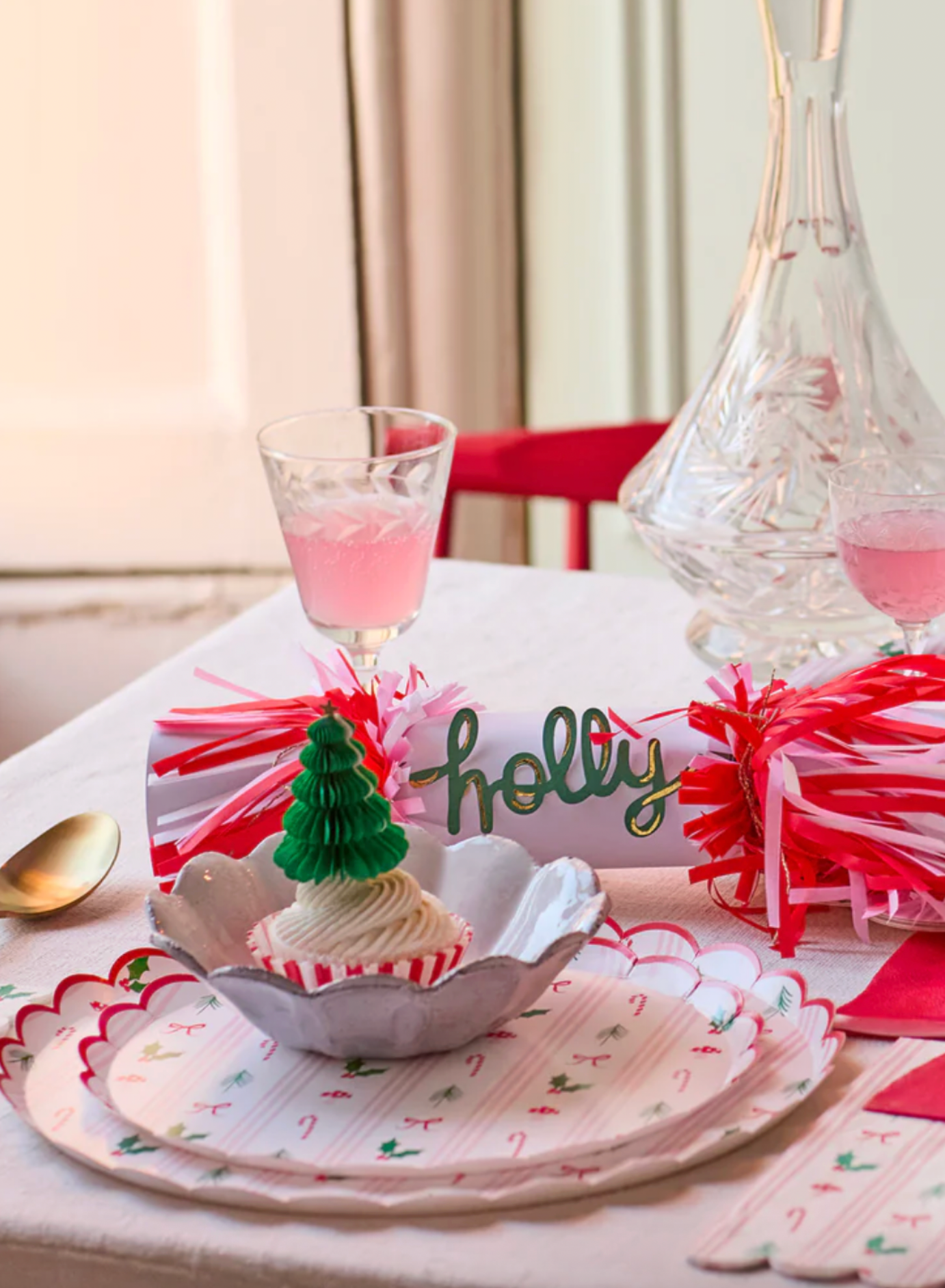 Festive Icon Stripes Side Plates