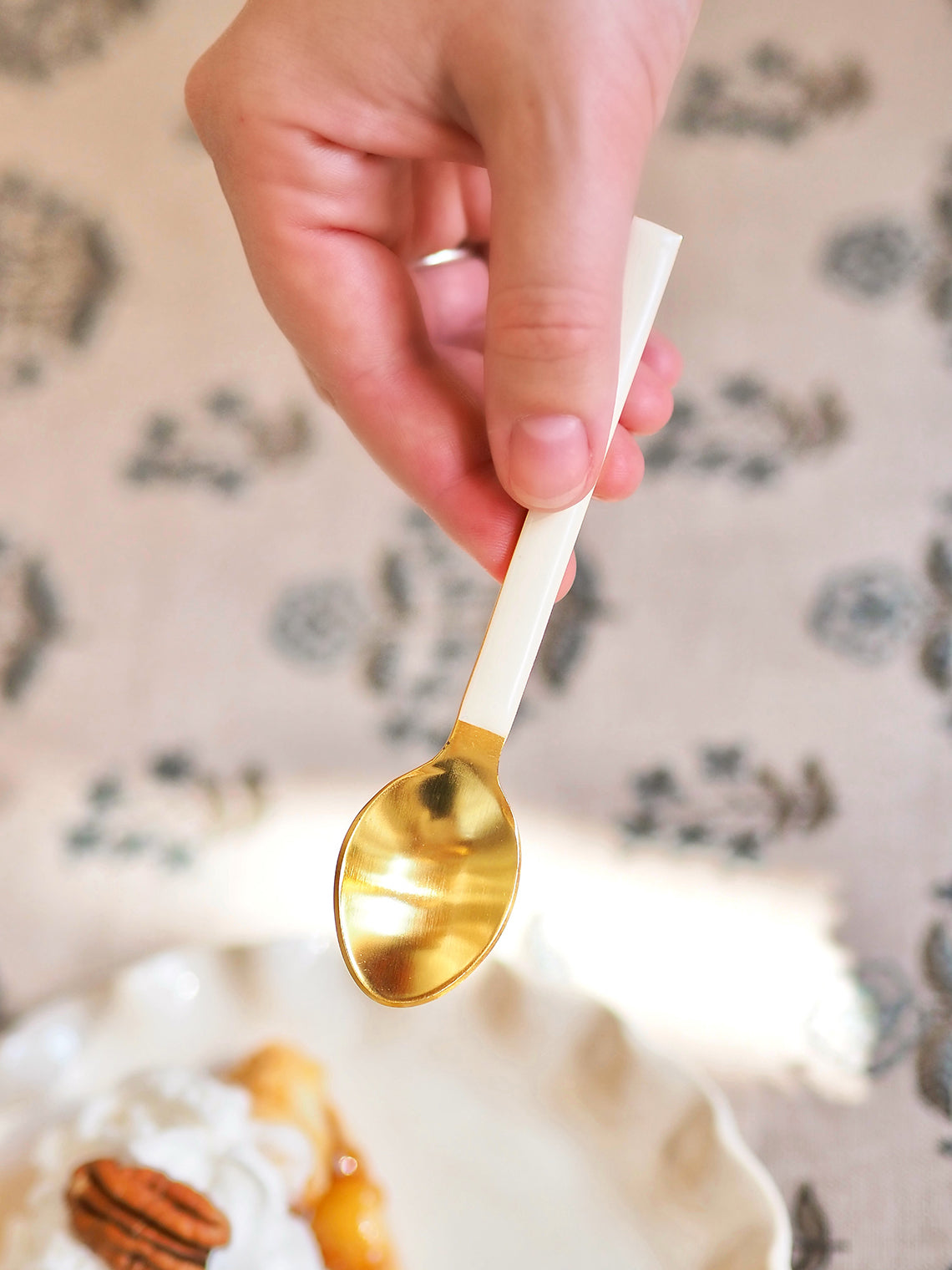 Ivory Luxe Dessert Spoon - The Cross Decor & Design
