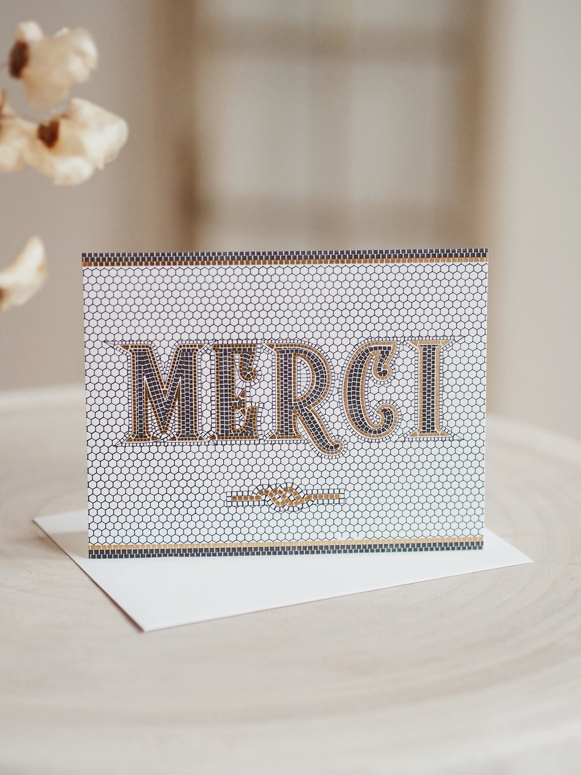 Merci Tile Card - The Cross Decor & Design