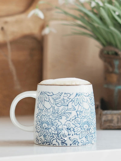 Julia Blue Floral Mug - The Cross Decor & Design
