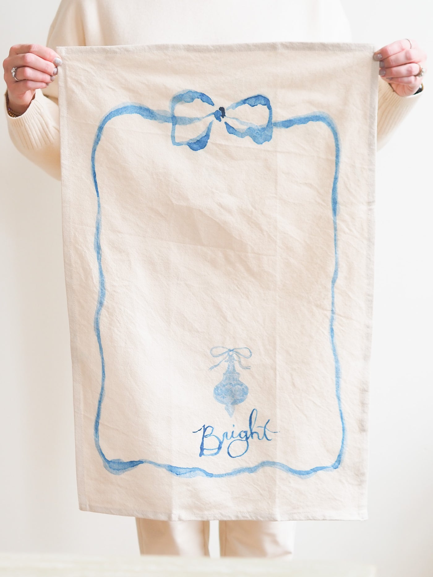 Bright Ornament Tea Towel