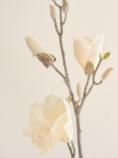 Iced Magnolia Stem - The Cross Decor & Design