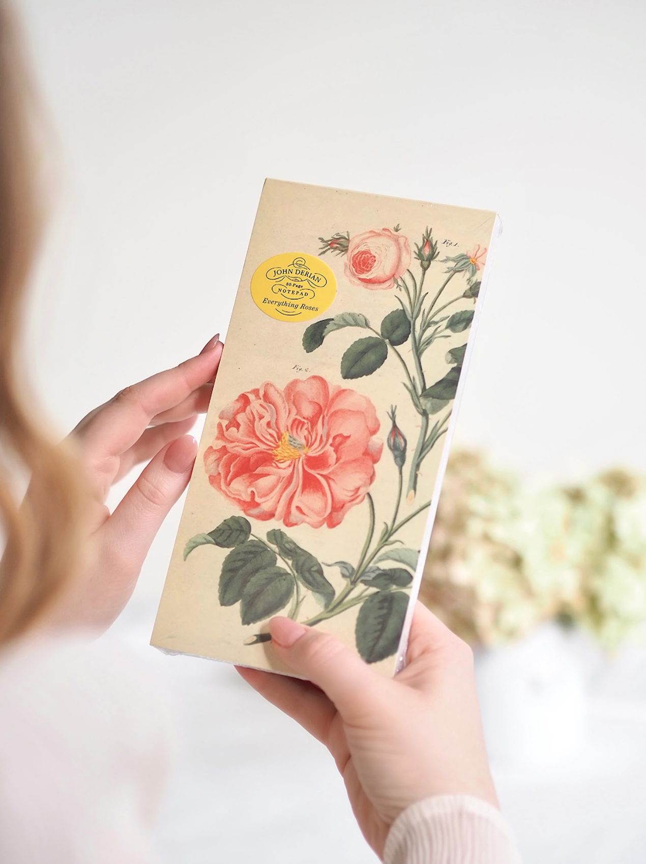 John Derian Paper Goods: Everything Roses Notepad - The Cross Decor & Design