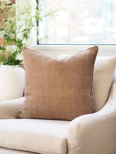 Lina Hazelnut Pillow | 24x24 - The Cross Decor & Design
