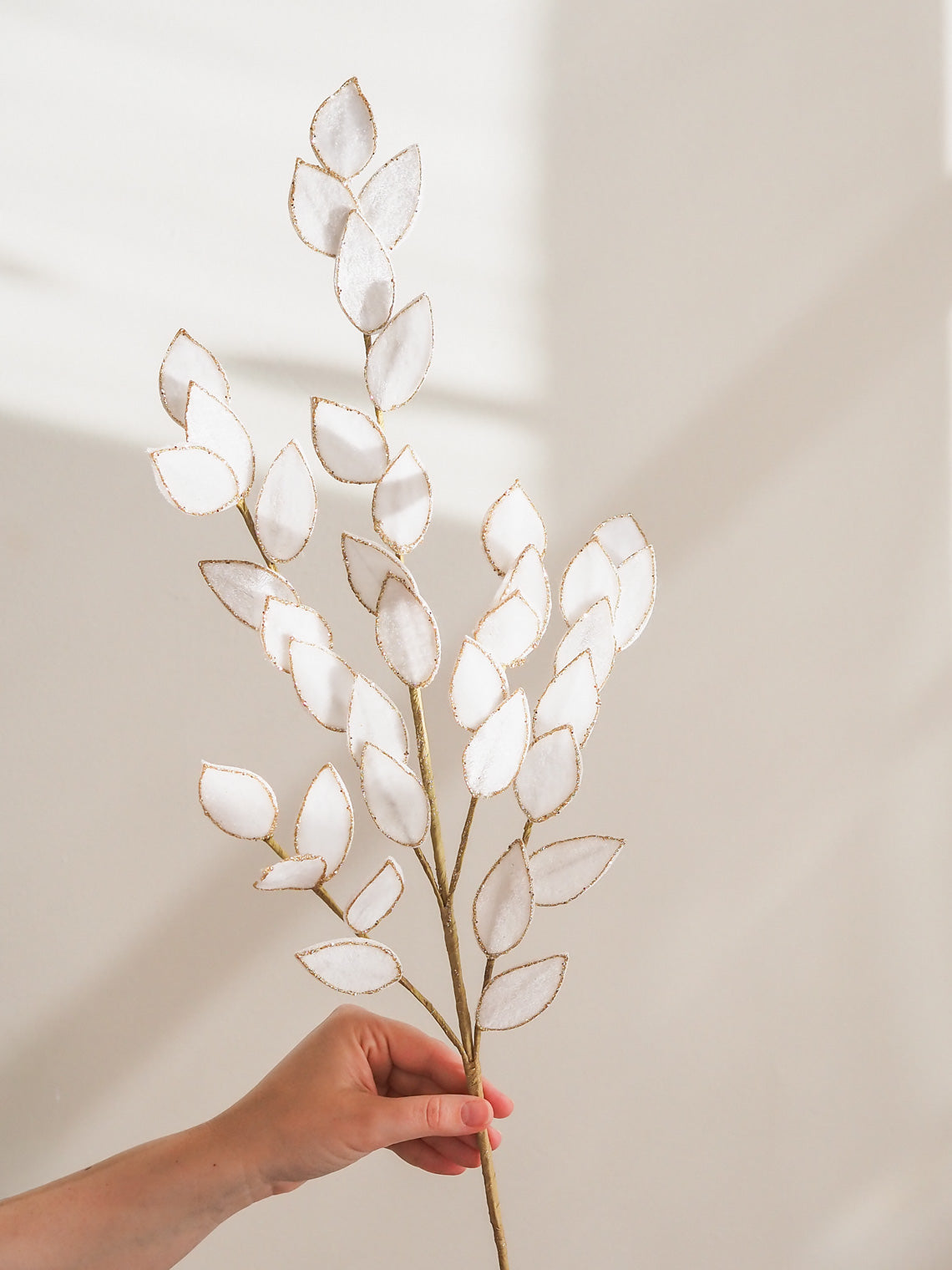 White Leaf Stem - The Cross Decor & Design