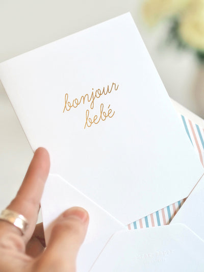 Bonjour Bebe Card - The Cross Decor & Design