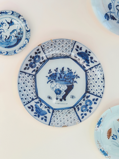 Delft #1 Plate | Weathered - The Cross Decor & Design