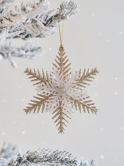 Gold & Silver Snowflake Ornament