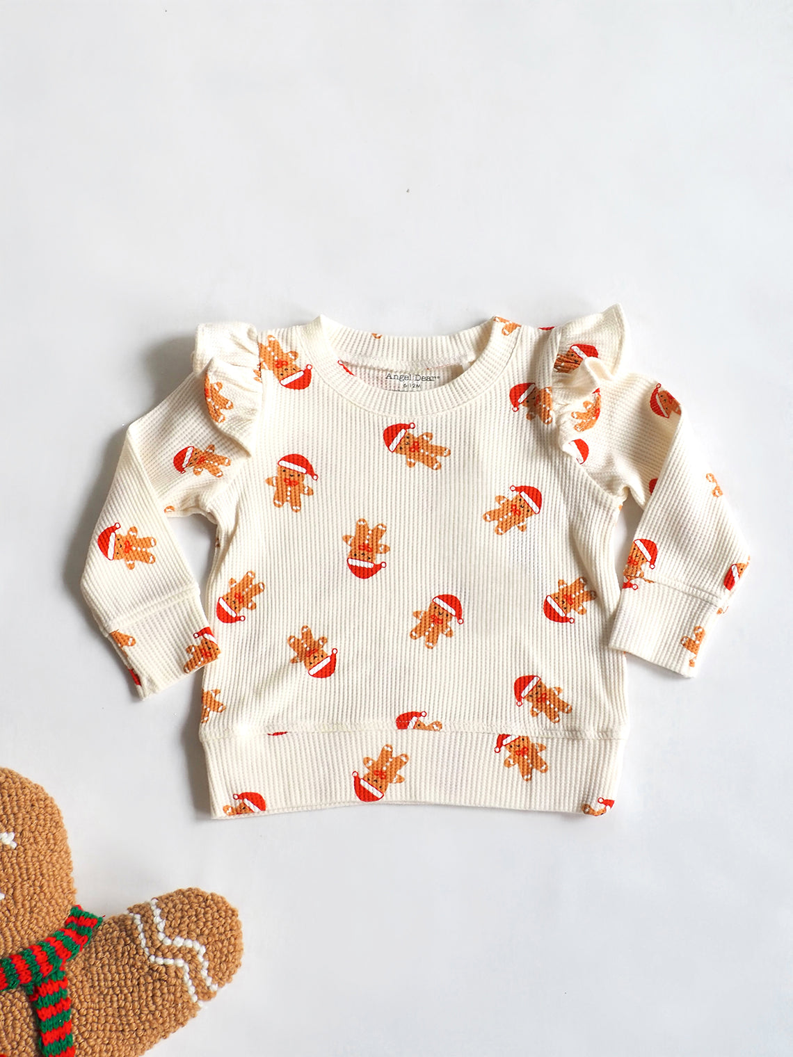 Gingerbread Ruffle Top