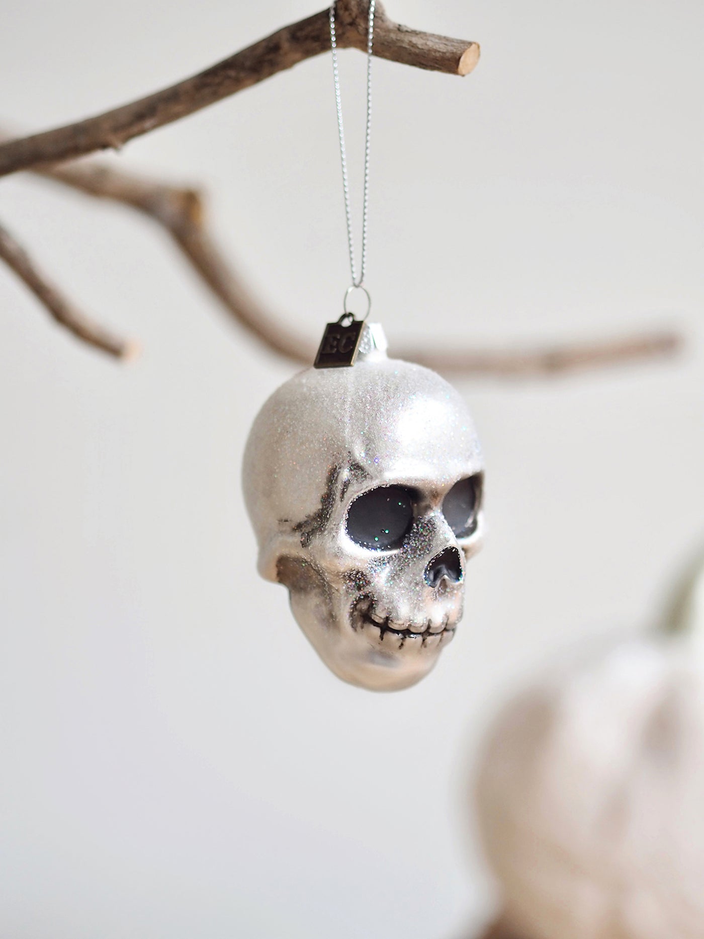 Skully Ornament - The Cross Decor & Design