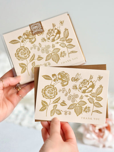 English Rose Thank You Card Boxed Set - The Cross Decor & Design