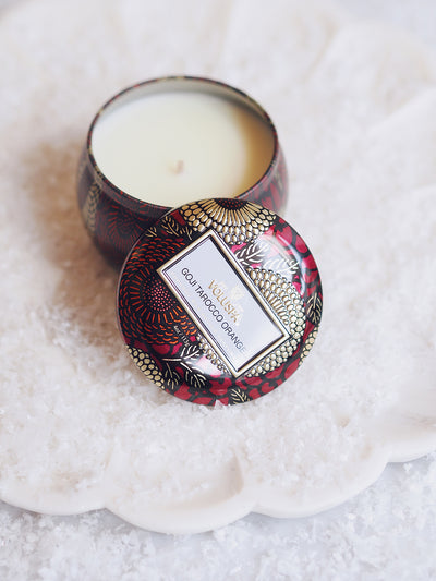Goji Tarocco Orange Mini Tin Candle