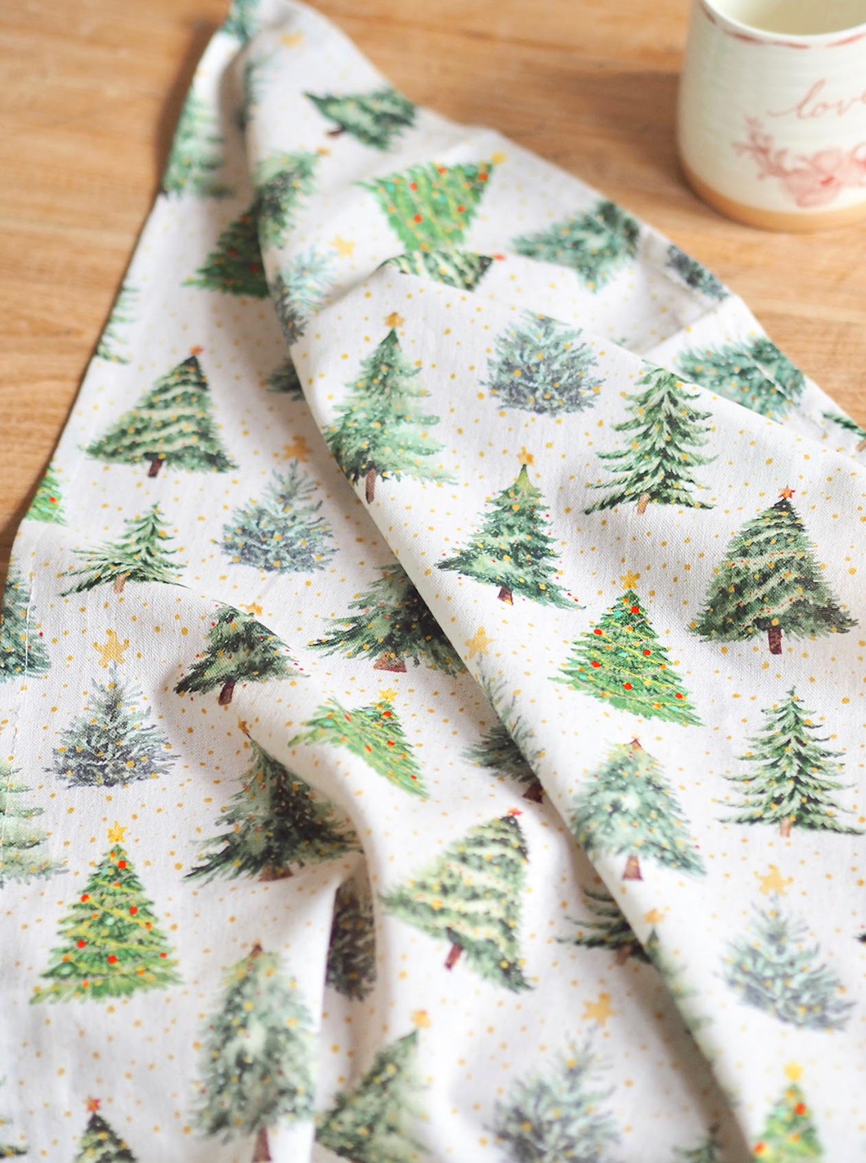 Festive Trees Tea Towel