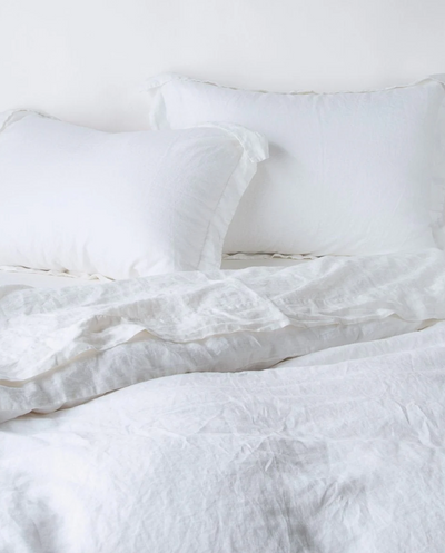Linen White Duvet Cover - The Cross Decor & Design