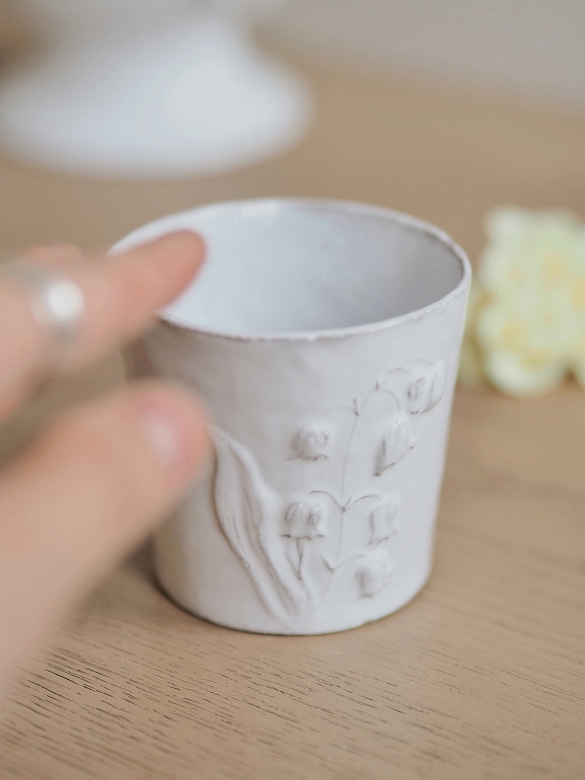 Astier de Villatte | Fleurs Tumbler | Lily of The Valley