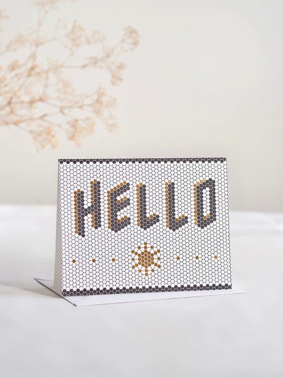 Hello Tile Card - The Cross Decor & Design