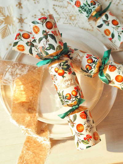Antique White Oranges Crackers