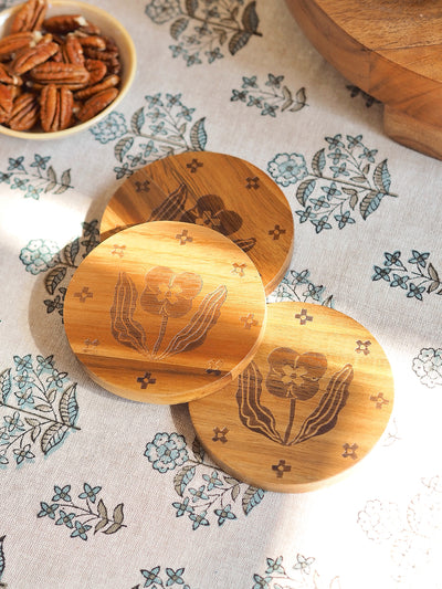 Teppi Engraved Coaster - The Cross Decor & Design