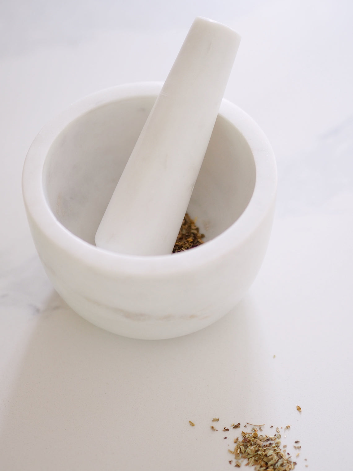 Fresco Marble Mortar & Pestle Set - The Cross Decor & Design