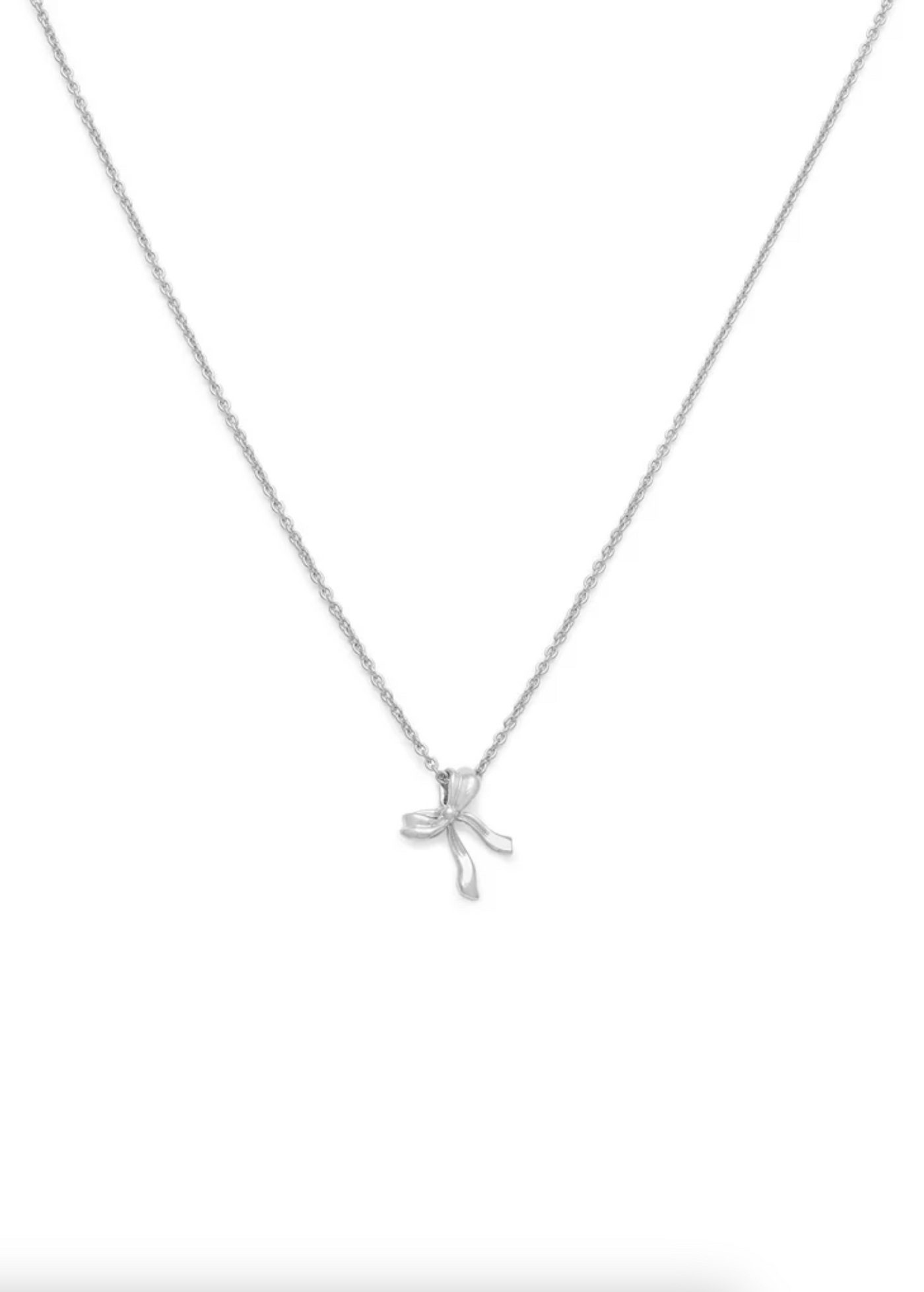 Bow Necklace | Silver - The Cross Decor & Design