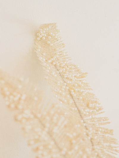 Glittered Pearl Fern Stem - The Cross Decor & Design