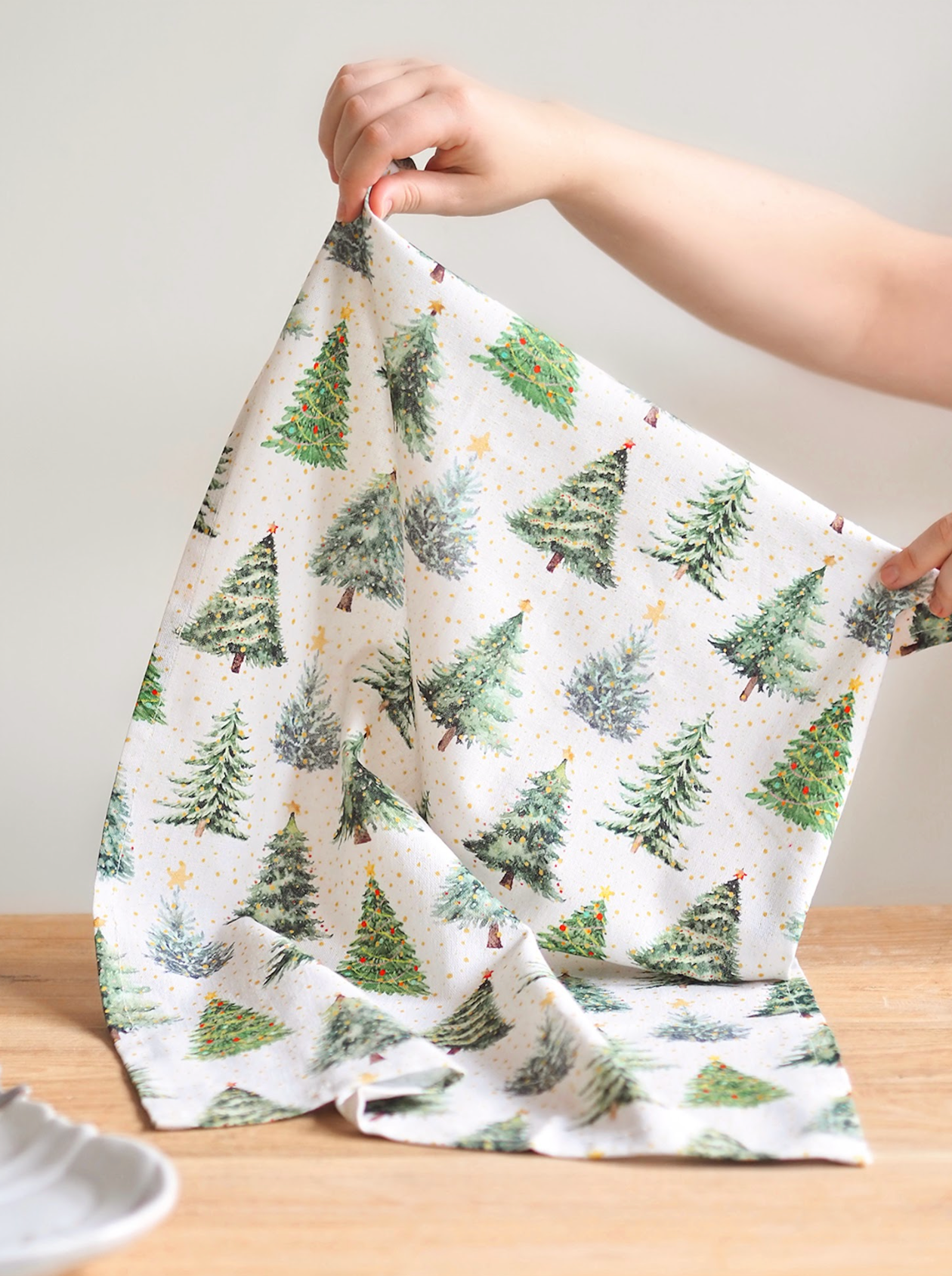 Festive Trees Tea Towel