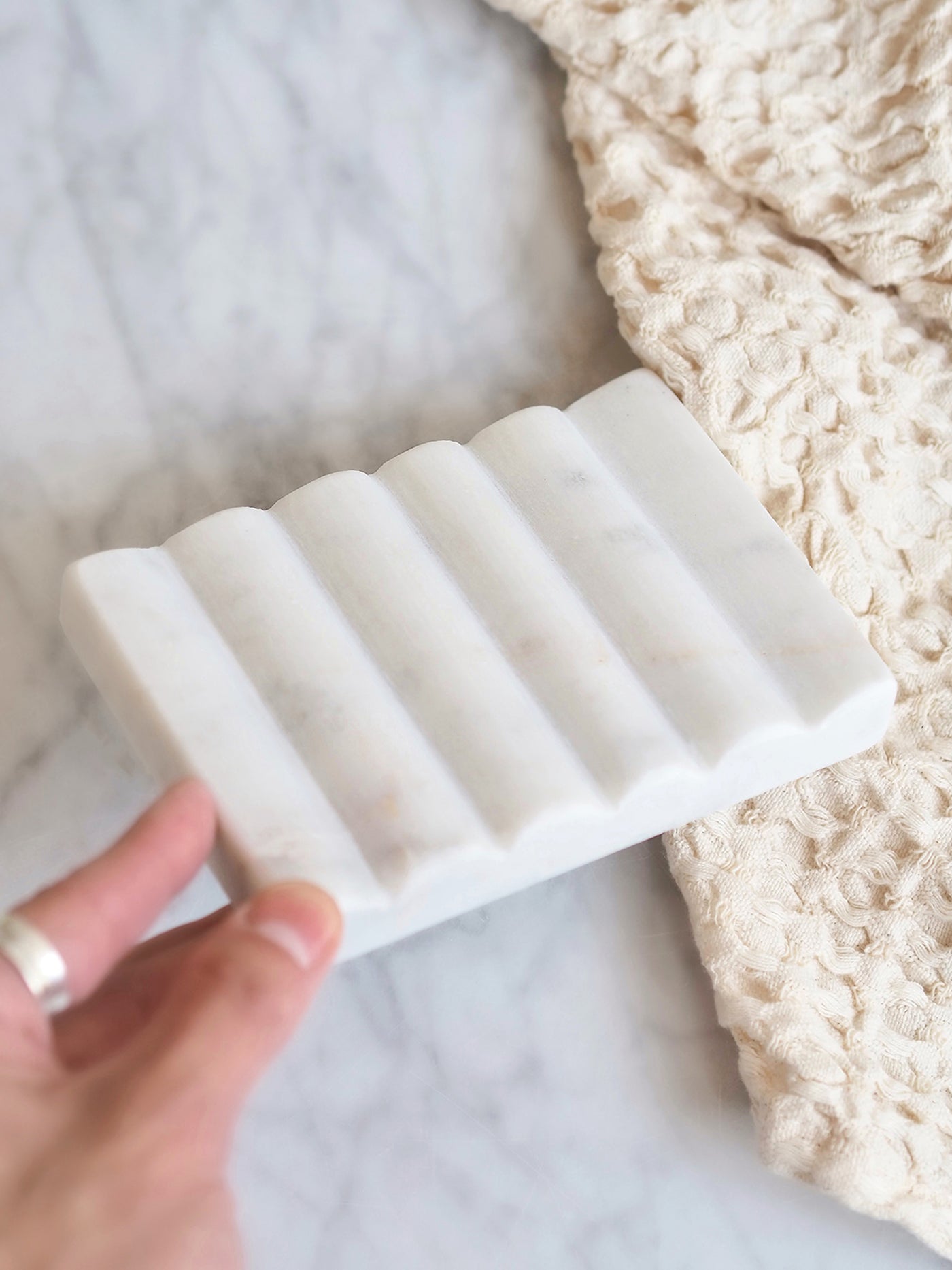 Carved Marble Soap Dish - The Cross Decor & Design